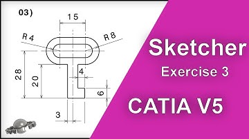 CATIA V5 Tutorial by Masoud Pourghavam--Sketcher Exercise 3--SOLID PLANET