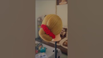 2 Minutes Easy Bun Hairstyle #tutorial #easyhairstyles #buns #hairstyle #2minhairstyles
