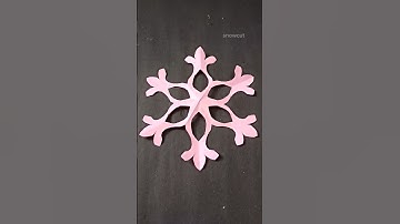 Snowflake Paper Craft❄️❄️|| Paper Snowflake✂️ #shorts #snowflake #viralshorts #papercraft