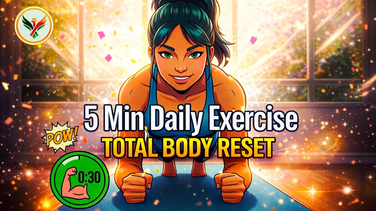 5 Min Daily Exercise: FEEL AMAZING! 🧘 (Follow Along) - YouTube