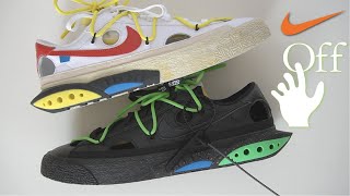 NIKE OFFWHITE BLAZER LOW BOTH COLORWAYS REVIEW & ON FEET  WAY BETTER THAN EXPECTED