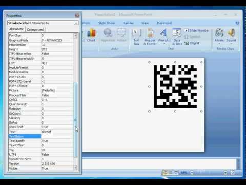 Barcode in PowerPoint