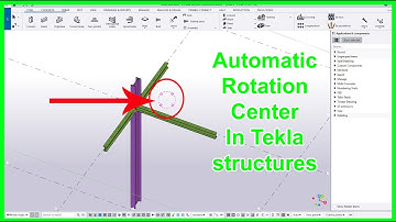 Automatic rotation center in tekla structure || TeklaBD || Engr Maidul