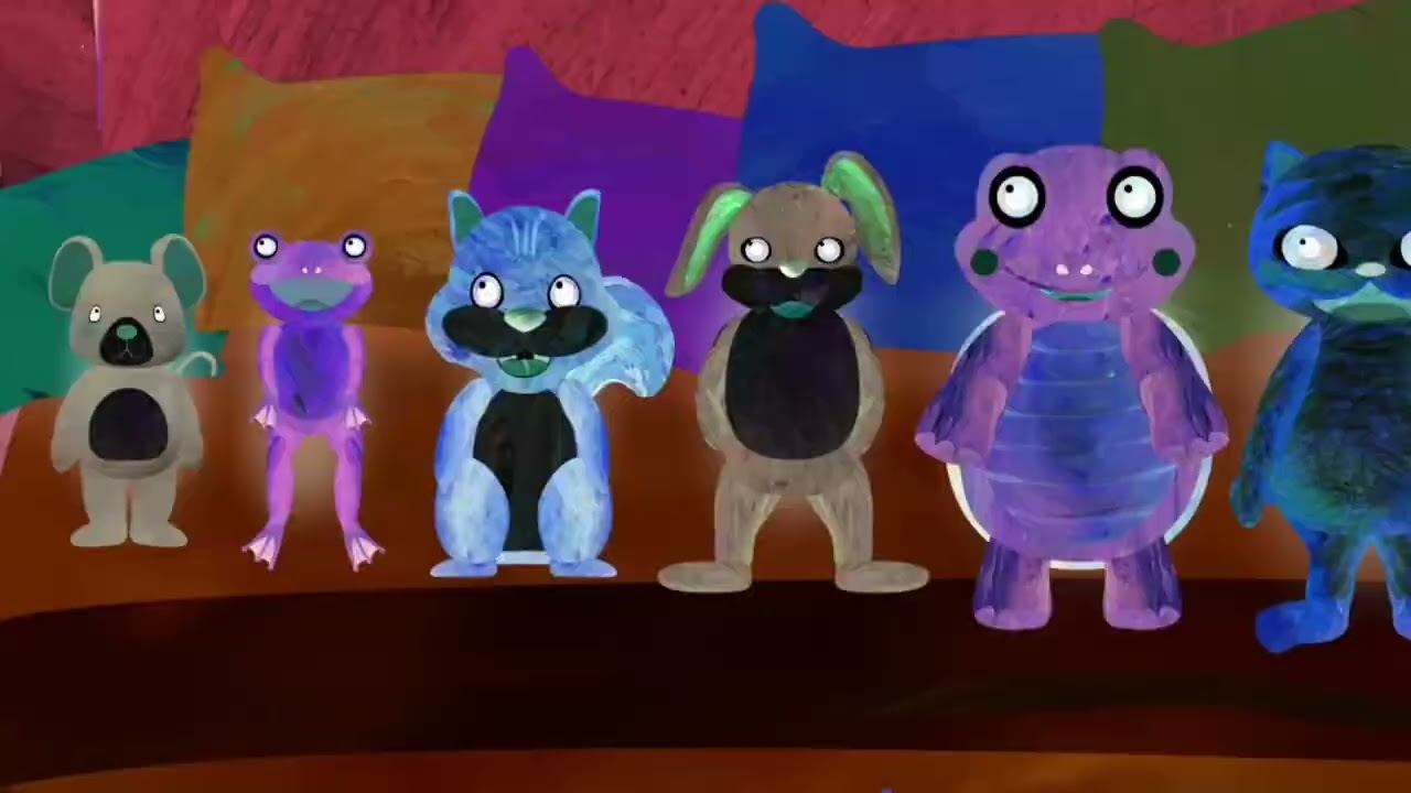 ABC kid tv says ten in the bed / voice pitch effects