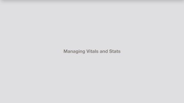 Managing Vitals and Stats