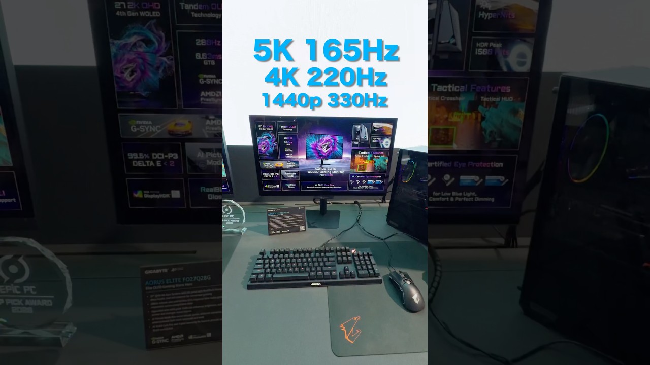 Gigabyte has one of the most promising monitor releases of 2026. #miniled #gamingmonitor #computex
