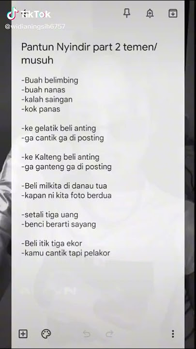 pantun nyindir part 2 teman/musuh