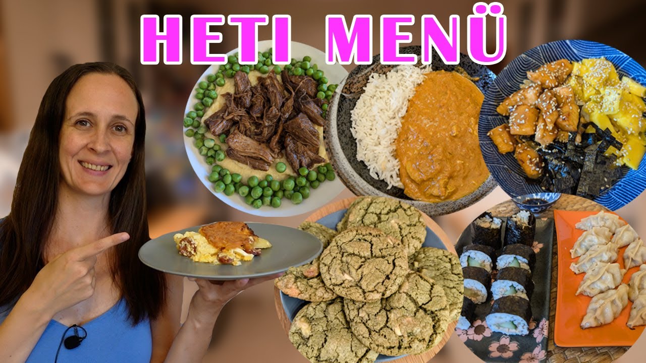 Miket Ettünk VLOG - Matcha keksz, Rakott krumpli, Pokebowl - ebéd és vacsora ötletek