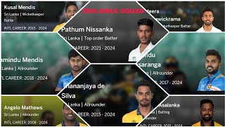 Srilanka squad for t20 world cup #worldcup #srilanka
