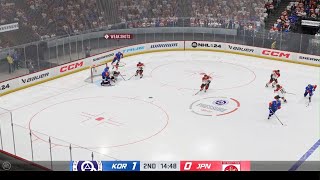 NHL 24 재미있다 한국 vs 일본 꺾고 올림픽 결정전 진출 ㅎ