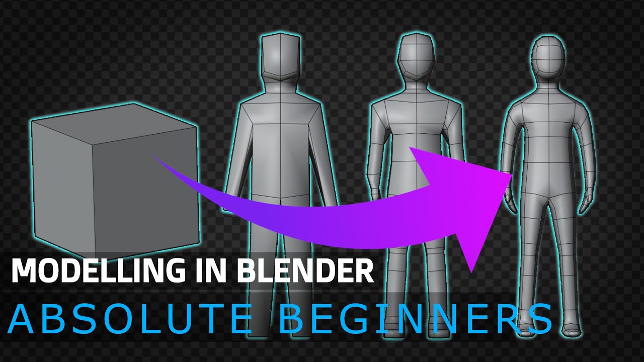 Vær opmærksom på Præstation sværd Tutorial: Blender MODELLING For Absolute Beginners - Simple Human - YouTube