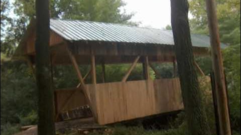 Buddy Davis Builds a COVERED BRIDGE