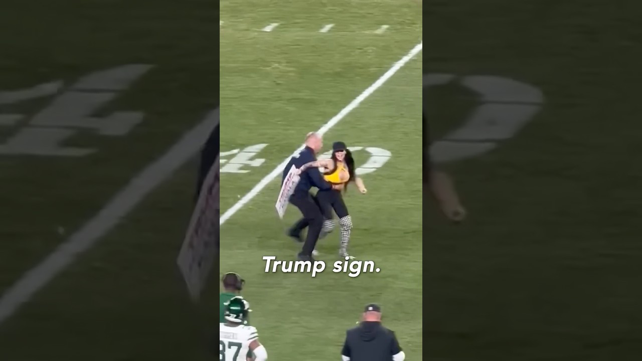 MAGA Chick Streaks Trump Steelers Game