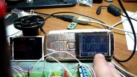 siemens s65 oscyloskop + pwm ls020