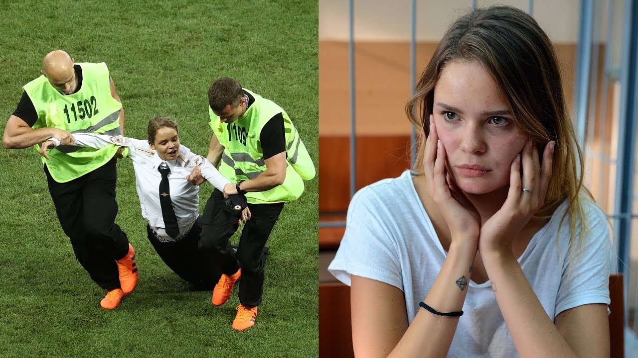 World Cup 2018 Pussy Riot Members Jailed For 15 Days For Wc Final Pitch Invasion Youtube