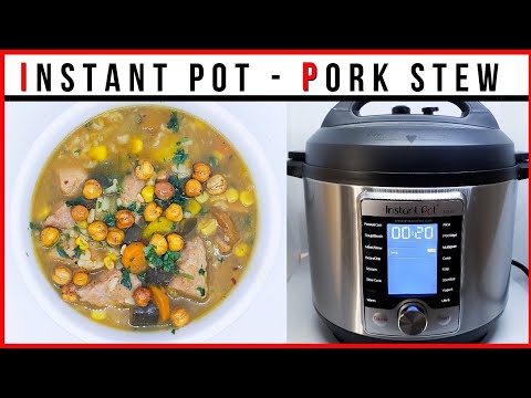 INSTANT POT Pork Stew ★ EASY and DELICIOUS recipe ★ Healthy MEAL PREP