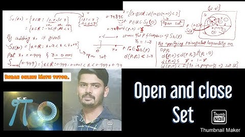 Open and close set in urdu|| Lesson 33 MTH405.