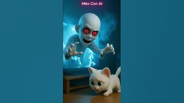 Mèo con gặp lại con ma đầu trọc #shorts #cat #ai #meow #meo