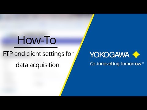 How to set up FTP and client settings for data acquisition