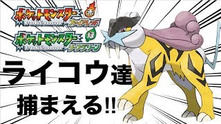 伝説のポケモン ライコウ達を捕獲する！【ポケモンFRLG】