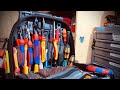 My electricians tool bag load out- Veto Pro Pac Tech Pac Blackout with Knipex and wera