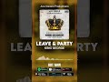 King george  leave  party