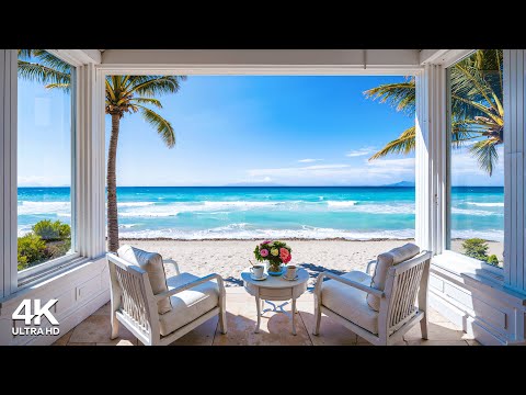 Relaxing Seaside Morning Ambience Positive Bossa Nova Jazz Crashing Waves Sound For Upbeat Moods  Relaxing Seaside Morning Ambience Positive Bossa Nova Jazz Crashing Waves Sound For Upbeat Moods