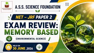 EXAM REVIEW MEMORY BASED 30-JUNE 2026 ENVIRONMENTAL SCIENCE (NTA NET JRF JUNE  2026)