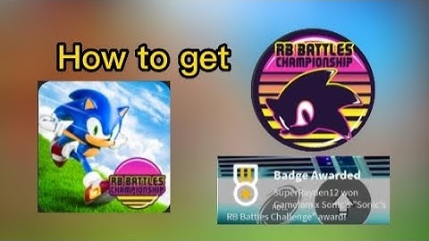 Speed!!! How to get sonic speed simulator badge (RB Battles)