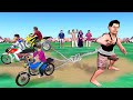 Pehalwan Motorcycle Challenge Comedy Video Hindi Kahani Funny Motorcycle Moral Stories Comedy Video