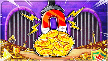 Using MAGNETIC GOLD To Destroy Everything in Dungeon Clawler (Easter Update)