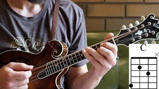 Chop Chord Shortcuts: Mandolin Lesson chords