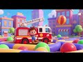 JJ and Fire Truck Escape the Bouncy Maze Ball City Nursery Rhyme Kids Song