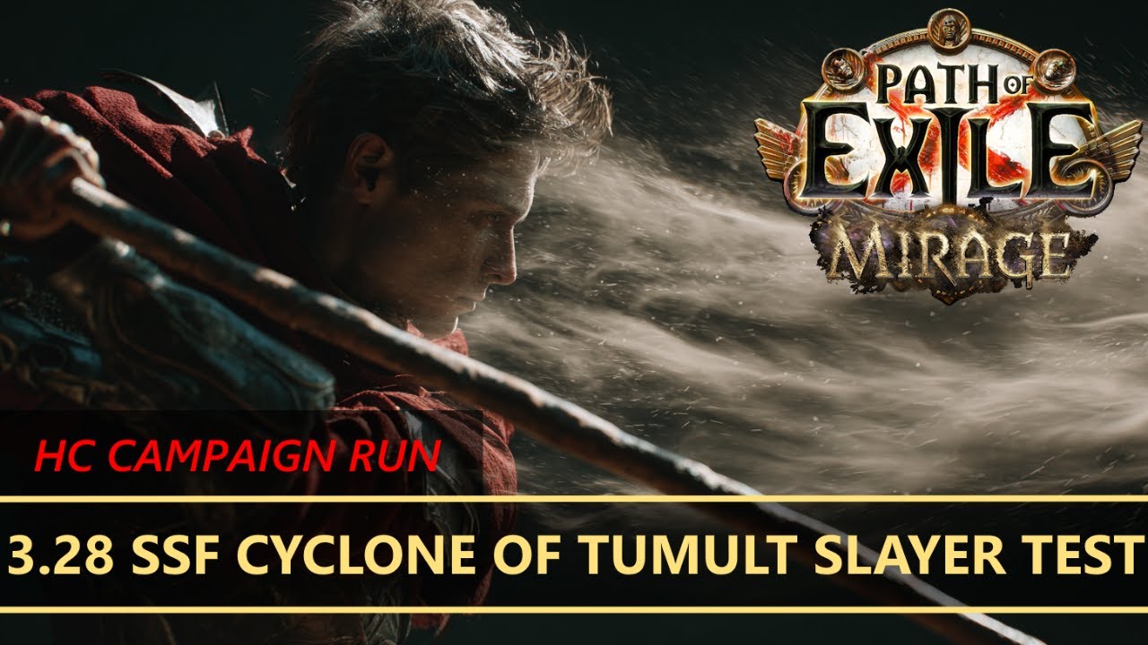 LAST HCSSF RUN BEFORE LEAGUE | Cyclone of Tumult Slayer !pob