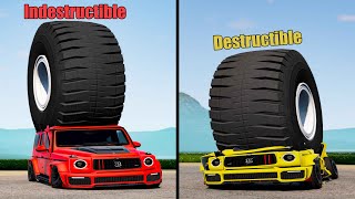 Indestructible Vs Destructible Cars - Beamng Drive