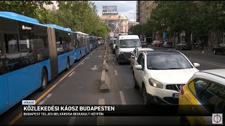 Közlekedési káosz Budapesten