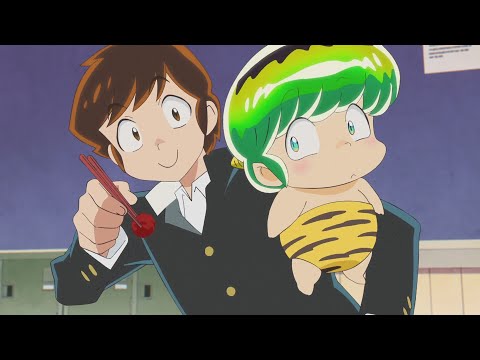 Ataru-san gives "pickled umeboshi plum" to Ten-chan. ^_^ "Urusei Yatsura 2022" - うる星やつら