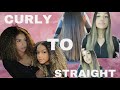 CURLY TO STRAIGHT | LENGTH CHECK!!