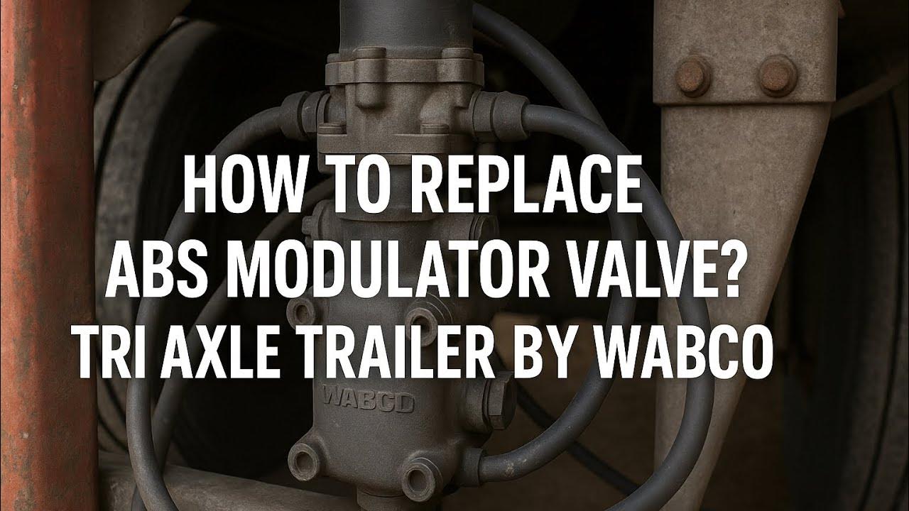 How to replace ABS Modulator Valve? Tri Axle Trailer by Wabco YouTube