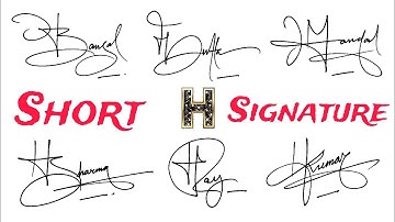 Ideas of Signature "H" | H Signature Tutorial | #signature #signaturestyle #viralvideo