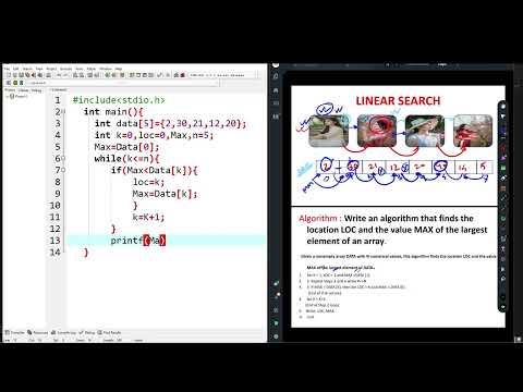linear search in c || Data Structure || Data Structure Bangla Tuitorial || Part-02