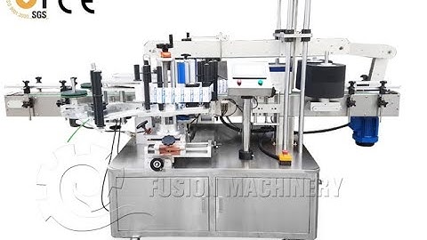 front back double sided labeling machine automatic liquid detergent bottles two faces labeller equip