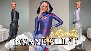 INSANE SHINE! HiroGato Catsuit Try On | 4 Eye-Catching PVC & Spandex Outfits