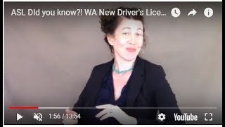 ASL DId you know?! WA New Driver's License REAL ID starts July 1, 2018