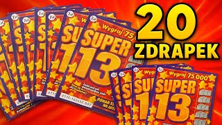 Zdrapki Lotto 🎲 SUPER 13 #0775 👉 PREMIERA 👉 20 zdrapek