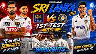 Ind vs SL 1st test match highlights youtube day 5 All out sri lanka 