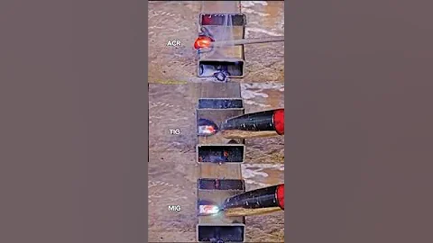 Welding who is best? Arc vs. MIG vs. TIG #shorts #tig #arc #mig #welding