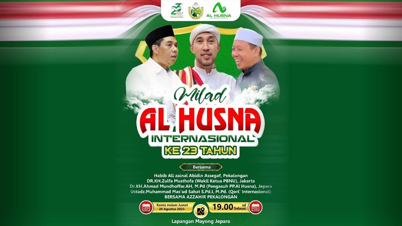 REFLEKSI　ZAINAL  ABIDIN　KOLEKSI TERBAIK 🔴 LIVE | AL HUSNA - JEPARA BERSHOLAWAT | BERSAMA HABIB ALI