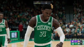 NBA 2K22 Boston Celtics vs Los Angeles Lakers Nov 19 2021