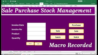 sales and purchase Data Entry and Record Maintain  in excel